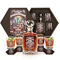 Veterans Day Gifts, USA 250th Anniversary Whiskey Decanter Set for Men, Custom Patriotic Bourbon Decanter Gift Box, 1776-2026 America 250 Years Celebration for Veteran Whiskey Lovers,4th of July