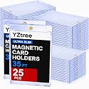 25ct Magnetic Card Holders: 35 pt Magnetic Cards Case for Trading Cards