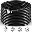 25FT 1/4" Heater Hose with 4 Clamps, EPDM Rubber Coolant Radiator Hose