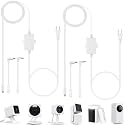 25Ft/7.5m Outdoor Power Adapter Compatible with Wyze Cam V4/V3,Duo Cam Pan,Wyze Pan V4/V3/V2/OG,Long Flat Charging Extension Cable Replace for Plug,IP67 Waterproof Power Cable-2Pack