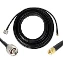 25ft N Male to SMA Male Cable, SMA to N Cable 50 ohm Ultra Low Loss KMR240 Coaxial Cable for WiFi Router, GPS Receiver, Antenna, Signal Booster Use