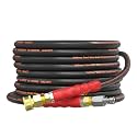 25FT Pressure Washer Hose 5/16" 4500PSI Steel Wire Braided