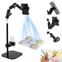 25Inch Dual Phone Holder, Adjustable Arm Overhead Mount for Video Recording