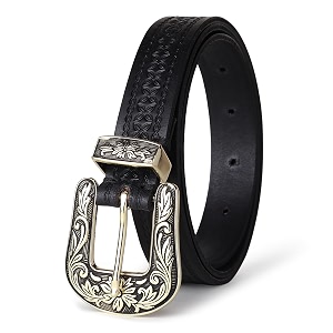 25mm genuine leather waist belt for women - fancy vintage buckle belt for jeans  stylish adjustable party belt for ladiesgirlswomen  waist size 28-44 inches