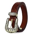 25mm Genuine Leather Waist Belt for Women - Fancy Vintage Buckle Belt For Jeans | Stylish Adjustable Party Belt For Ladies/Girls/Women | Waist Size 28-44 Inches