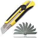 Box Cutter Retractable 25MM Long Utility Knife With 20pcs Blades Refills