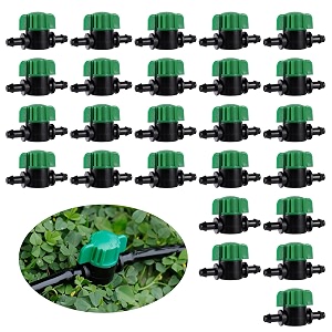 25pcs14 inch drip irrigation shut off valves for garden greenhouse