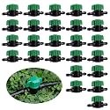 25PCS1/4 Inch Drip Irrigation Shut Off Valves for Garden, Greenhouse