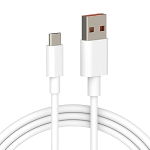 25w type-c usb cable for motorola edge 40 charging cable original like fast charger cable  quick data sync type c to usb-a cable 4 amp 1 meter tcw14 white
