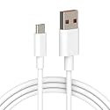 25W Type-C USB Cable for Motorola Edge 40 Charging Cable Original Like Fast Charger Cable | Quick Data Sync Type C to USB-A Cable (4 Amp, 1 Meter, TCW14, White)