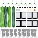 26 Pack Replacement Parts Accessories for iRobot Roomba i7 i7+ i3 i3+ i4 i4+ i5 i5+ i6 i6+ i8 i8+ E5 E6 E7 j6 j6+ j7 j7+ Combo i5 i5+ j5 j5+, 4 Rubber Roller 8 Vacuum Bag 8 Filter 8 Side Brush