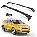 260LBS Roof Rack Cross Bars for 2016-2022 Honda Pilot with Flush Side Rails, Upgraded All-Aluminum Heavy Duty Rooftop Cargo Carrier for Kayak, Luggage &amp; Camping Gear, Matte Black, 2 Straps Included