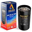 270-324 uF 270/324 MFD 250VAC CBB65 Round Motor Start Capacitor 50/60 Hz AC Electric by Canamax - Compatible with Single Phase Motor Capacitors Condenser Straight Cool or Heat Pump Air Conditioner