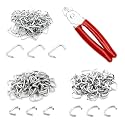 Galvanized Hog Rings Assortment Kit and Pliers