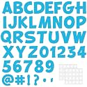 270 PCS 3Inch Bulletin Board Paper Letters and Numbers, Capital Letters, Numbers, Punctuation Card Stock Punch Out Letter for Classroom Poster Bulletin Board Window Door Home Decor Mailbox Sign, Blue