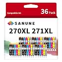 270XL 271XL Ink Cartridges 36-Pack Replacement for Canon 270 271 Ink