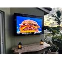 28-32inch Weatherproof Outdoor TV Cover, Hard Cover and Durable, Clear Television Enclosure for Outside, with TV Wall Mount and Cooling Fans Included