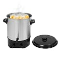 28.5QT 1500W Electric Water Bath Canner, 122°F-212°F Temperature Control, 20-120Min Timer, Stainless Steel Water Bath Canner for Canning Warming Pickling Steaming for Jam Vegetable