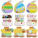 28°C 320PCS Easter Foam Stickers Set, Egg Bunny Chick Arts and Crafts Kits
