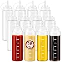 28 oz Plastic Squeeze Bottles, Salad Dressing Bottles, Sauce Bottle Squeeze