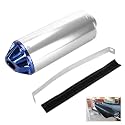 28mm Exhaust Muffler Silencer Pipe 1.1" for CRF50 XR50 KLX Coolster SSR Thumpstar TTR YCF Lifan Apollo 50cc 70cc 90cc 110cc 125cc Pit Trail Dirt Bike Mini Bike Motorcycle Motocross Parts Silver & Blue