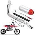 28mm High Performance Exhaust Muffler Silencer Pipe Assembly kit 90cc 110cc 125cc Dirt Pit Bike CRF50 SSR Baja Coolster Piranha Pister Pro Taotao 125cc TTR Taotao DB10 DB14 BMS pro 70