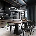 29.53in Color Changing Modern LED Pendant Light
