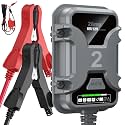 2A 6V/12V Smart Battery Charger Plug in – Auto Maintainer & Desulfator for AGM/Lithium – Trickle Charging for Cars, Boats, RVs