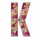 2FT DIY Mosaic Balloon Letter K Frame, Fillable Party Backdrop Decor
