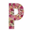 2FT DIY Mosaic Balloon Letter P Frame, Fillable Party Backdrop Decor