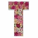 2FT DIY Mosaic Balloon Letter T Frame, Fillable Party Backdrop Decor