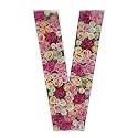 2FT DIY Mosaic Balloon Letter V Frame, Fillable Party Backdrop Decor