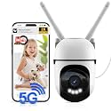 2K Home Security Camera Outdoor,360 Pan Tilt 2.4G/5G Home Surveillance Camera,WiFi Outdoor Security Cameras With Color Night Vision,Human Detection and Tracking,24/7 Recording,Cloud &amp; SD Card Storage