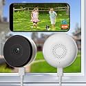 2K Indoor Dome Window Security Camera, 5G &amp; 2.4GHz Dual Band WiFi Camera for Home Security, Color Night Vision, Human &amp; Motion Detection, Real‑Time Alerts, 24/7 Recording, Alexa,White