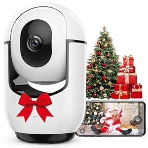 2k indoor security camera for home  360 pantilt wifi cctv with night vision motion detection pet camera baby monitor 2-way audio remote app view works with cloud amp sd card