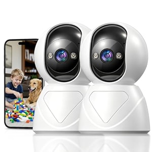 2k security camera indoor 5ghz pan tilt baby monitor for petdog 2pack
