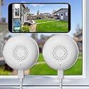 2K Window Camera, 5G & 2.4GHz WiFi Indoor Dome Camera for Home Security with Full Color Night Vision, Human/Motion Detection, Real-Time Alerts, Alexa, 24/7 Recording,Easy Install, White