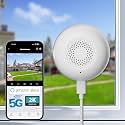 2K Window Camera, 5GHz &amp; 2.4GHz WiFi Indoor Dome Camera for Home Security with Full Color Night Vision, Human/Motion Detection, Real-Time Alerts, 24/7 Recording, 2-Way Audio, Alexa Support.