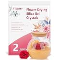 2LBS Silica Gel Flower Drying Crystals, with Brush and User Manual