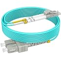 2m(6ft) OM4 SC LC Fiber Patch Cables MMF Multimode, Options 0.2m~60m, SC to LC Fiber Optic Cable Duplex, 50/125μm 40G/100G LSZH, RamboCables