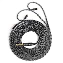 2M Extra Long MMCX IEM Cable, in Ear Monitor Replacement Earbuds Earphone Cable, KBEAR ST12 Plus 8 Core 4N OFC Silver-Plated HiFi Headphone Wire for TIN Audio T2 T3 Shure Earphones (Dark, MMCX 4.4MM)
