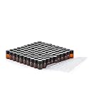 2ml Amber Small Glass Vials 100pcs with Screw Caps(100pcs)