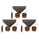 2ml Amber Small Glass Vials 100pcs with Screw Caps(100pcs)