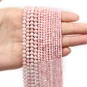 2mm 180pcs Natural Pink Opal Stone Beads, Songxi Small Faceted Round Loose Gemstone for Jewelry Making, DIY Art and Craft, Bracelet Necklace (1 Strand)