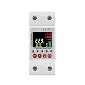 2P 63A 230V Smart Energy Meter Power kilowatt-Hour Meter Leakage Over-Voltage and Under-Voltage Protector Relay Equipment(EAMPDW-TY-63-C)