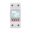 2P 63A 230V Smart Energy Meter Power kilowatt-Hour Meter Leakage Over-Voltage and Under-Voltage Protector Relay Equipment(EAMPDW-TY-63-B)