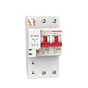 2P Circuit Breaker, Energy Consumption Meter Monitoring kWh Wattmeter, 220V(40A)