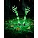 2P Halloween Skeleton Hands Decorations, Realistic Skeleton Hand Stakes