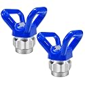 2Pack 246215 RAC X Hand-Tight Tip Guard,7/8" Thread, Fit for Graco Spray Equipment (Blue)