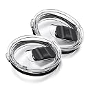 2Pack 30 oz Replacement YETI Tumbler Lids, Spill-Resistant, for Yeti 30 oz, 32 oz Tumbler, 14 oz Mug and 35oz Straw Mug, with Strong Magnetic Slider Switch, Travel Cup Cover, BPA Free